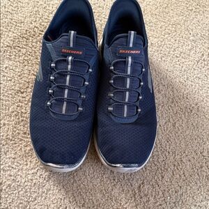 Skechers Men's Dark Blue Slip-On Sneakers